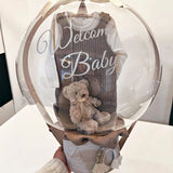 Pegatina dorada con nombre personalizado, globos de burbujas transparentes, pegatina personalizada para cumpleaños, bodas, baby shower, fiestas y decoración navideña. 