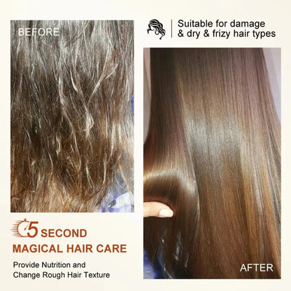 Keratin Hair Mask Magical 5 Second Repair Damage Frizzy Soft Smooth Shiny Hair Deep Moisturize Hair Treat Repair Hair Care Mask