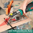 HYCHIKA 750W Circular Saw DIY Power Tool with Laser Guide Electric Saw for Cutting Wood Miter Saw Tools for Carpentry in Wood