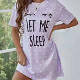 Camisón estampado de talla grande para mujer, ropa de casa, seda helada, manga corta, pijama para niñas con busto grande 