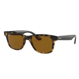 Ray-Ban Original Light Havana 4640F Square Sunglasses Glass Lenses, Polarized Eyewear in box