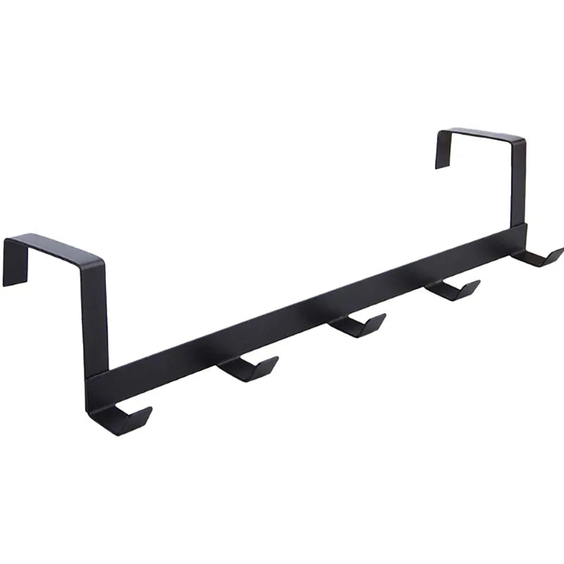 Bedroom Hooks Over The Door 5 Hooks Home Bathroom Organizer Rack Clothes Coat Hat Towel Hanger Bathroom Kitchen Accessories