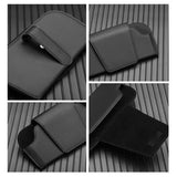 SEAMETAL Cowhide Sun Visor Glasses Holder Premium Leather Wear-Resistant Sunglasses Protective Box Auto Eyeglasses Storage Case