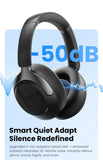 Fone de Ouvido Sem Fio HAYLOU S40 ANC com Cancelamento de Ruído de 50dB, Áudio Espacial 3D Hi-Res, LDAC, Bluetooth 6.0 e Design Over-Ear