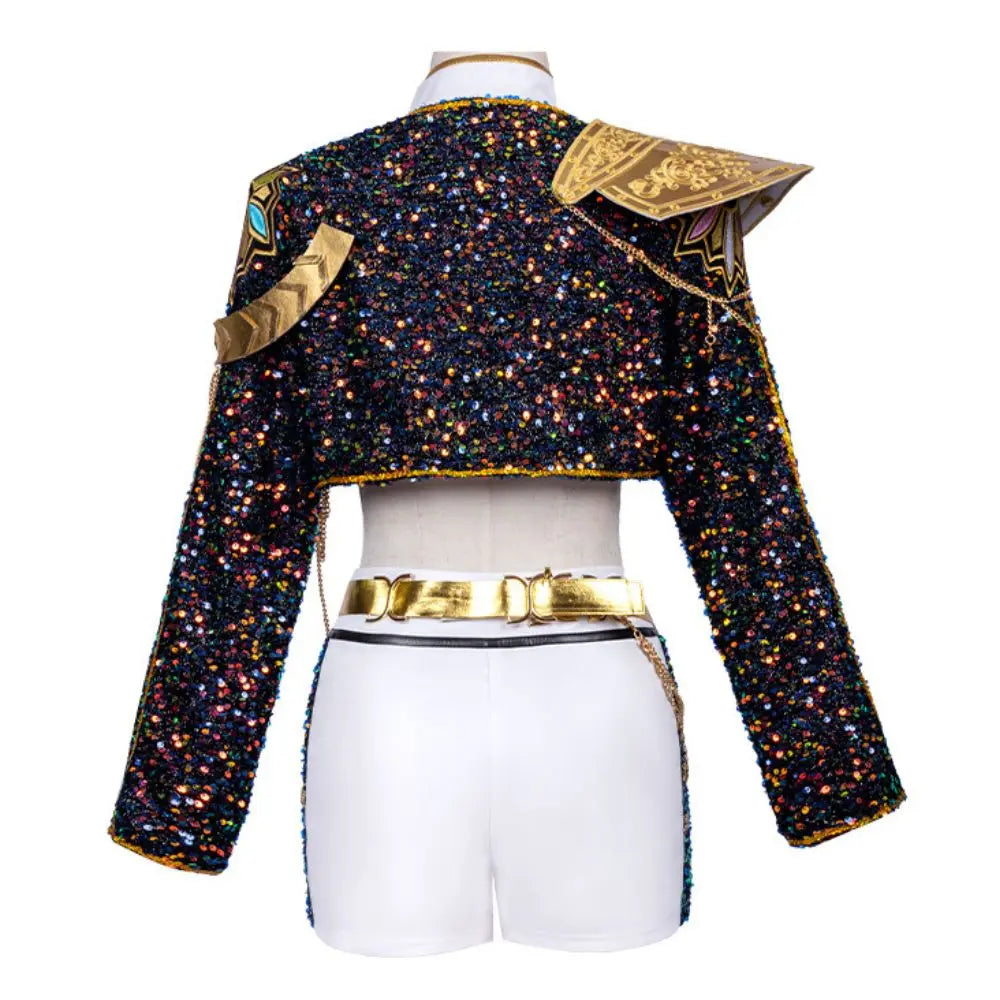Kids Girls Rummi Devil Hunters Zoeyy Miraa Cosplay Costume for Children Idol Roleplay Outfits Halloween Carnival Suit