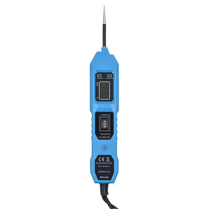Probador de circuito eléctrico automotriz universal de 6 V-48 V, comprobador del sistema eléctrico del automóvil, kit de sonda de voltaje y potencia, pantalla digital LED.