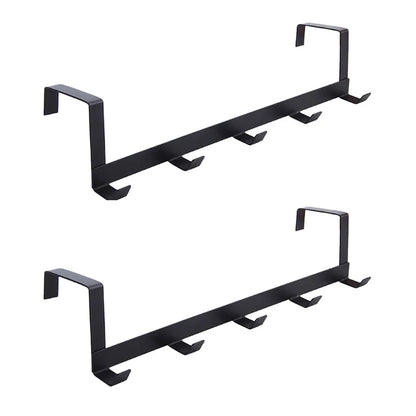 Bedroom Hooks Over The Door 5 Hooks Home Bathroom Organizer Rack Clothes Coat Hat Towel Hanger Bathroom Kitchen Accessories