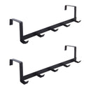 Ganchos para puerta de dormitorio, 5 ganchos, organizador de baño para el hogar, perchero para ropa, abrigos, sombreros, toallas, accesorios de baño y cocina.