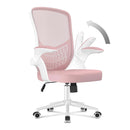 Naspaluro Ergonomic Office Chair Desk Chair with 90 ° Folding Armrest's Breathable Mesh Padding for Bedroom Home Office Study