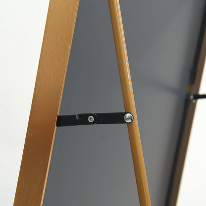 Anajqaqia 162×53cm Full Body Mirror, Curved Standing Mirror, Floor Mirror with Tempered Glass and Aluminum Alloy Frame