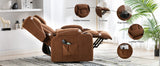 COMHOMA Relax armchair stand-up aid massage armchair with fabric surface electric stand-up armchair TV armchair armchair fabric