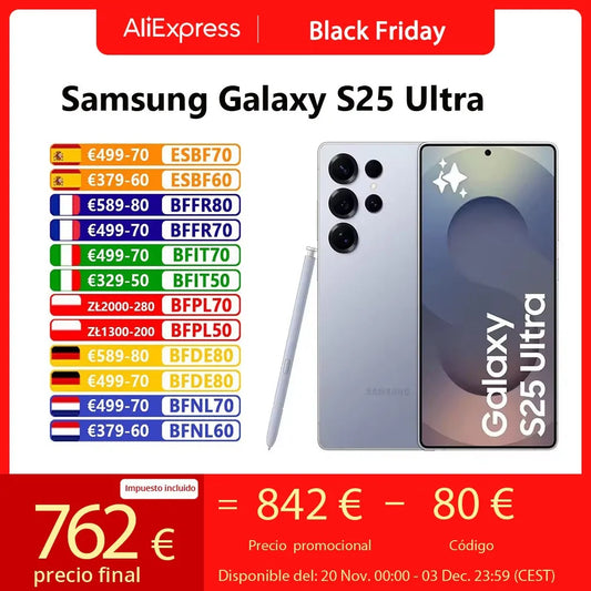 Samsung Galaxy S25 Ultra 5G Smartphone Snapdragon 8 Elite 200MP Quad AI Camera 6.9"120Hz Dynamic LTPO AMOLED 2X Display
