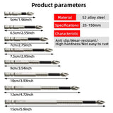 39pcs Screwdriver Bit Set Strong Torque Screwdriver Impact Driver Bit Set Non-slip Magnetic Batch Head Impact Screwdriver Bit