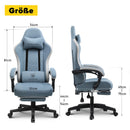 GTPLAYER Gaming Chair, Computer Office Chair with Pocket Spring Cushion, Linkage Armrests and Footrest, High Back Ergonomic Comp