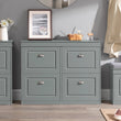 SoBuy FSR79 Shoe cabinet with 4 flap shoe rack shoe dump truck with 8 shelf surfaces Shoe chest of drawers Shoe shelf