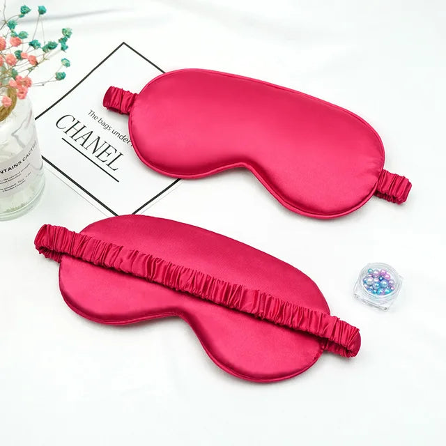 Imitado Silk Eye Patch para Viagem, Sombreamento Máscara de Olho do Sono, Eye Patch, Relaxar Eyeshade Capa, Escudo do Dormir Saúde, Soft Eye Care Tools