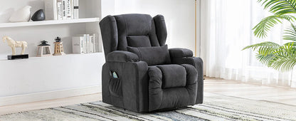 COMHOMA Relax armchair stand-up aid massage armchair with fabric surface electric stand-up armchair TV armchair armchair fabric