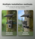 INQMEGA4G 2K 5MP PIR Motion Activated  Trigger Time Night Vision IP66 Hunting Trail Wildlife Battery Solar Camera Forest