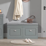 SoBuy FSR64 Shoe dump truck seat chest of drawers bench with seat cushion shoe bench with 2 flaps BHT approx.: 104x52x24cm