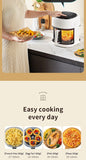 Smart Electric Air Fryer Large Capacity Convection Oven Deep Fryer Without Oil Kitchen 360°Baking Viewable Window Home Appliance