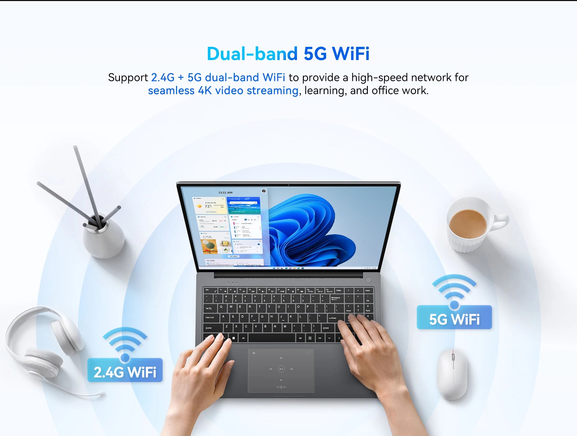 Blackview Laptop Acebook 12, Laptop 16 Inch, 16GB DDR4, 512GB SSD, Windows 11 Pro, Intel Core i5-1030NG7, 57Wh Battery,Notebook