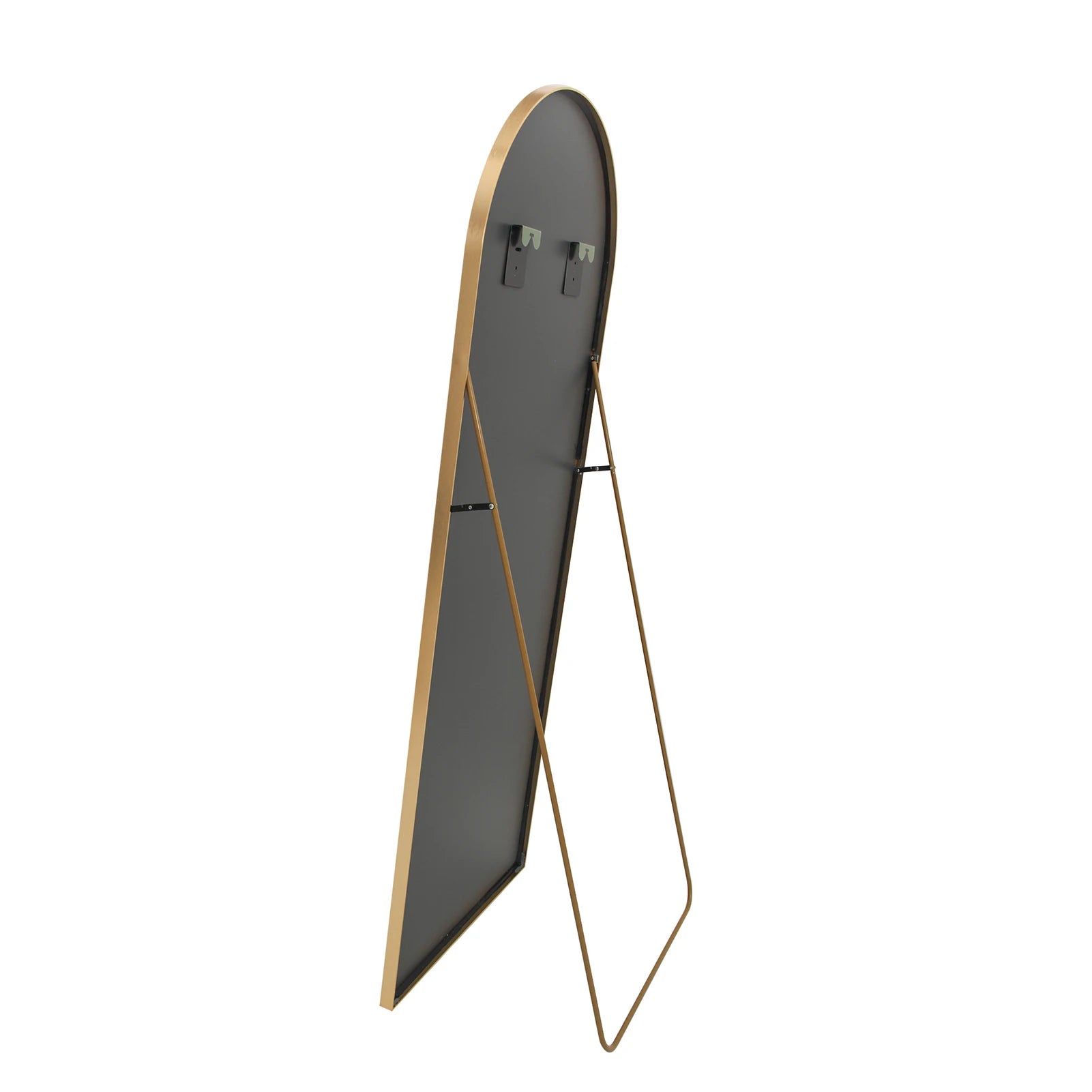 Anajqaqia 162×53cm Full Body Mirror, Curved Standing Mirror, Floor Mirror with Tempered Glass and Aluminum Alloy Frame