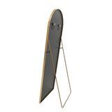 Anajqaqia 162×53cm Full Body Mirror, Curved Standing Mirror, Floor Mirror with Tempered Glass and Aluminum Alloy Frame