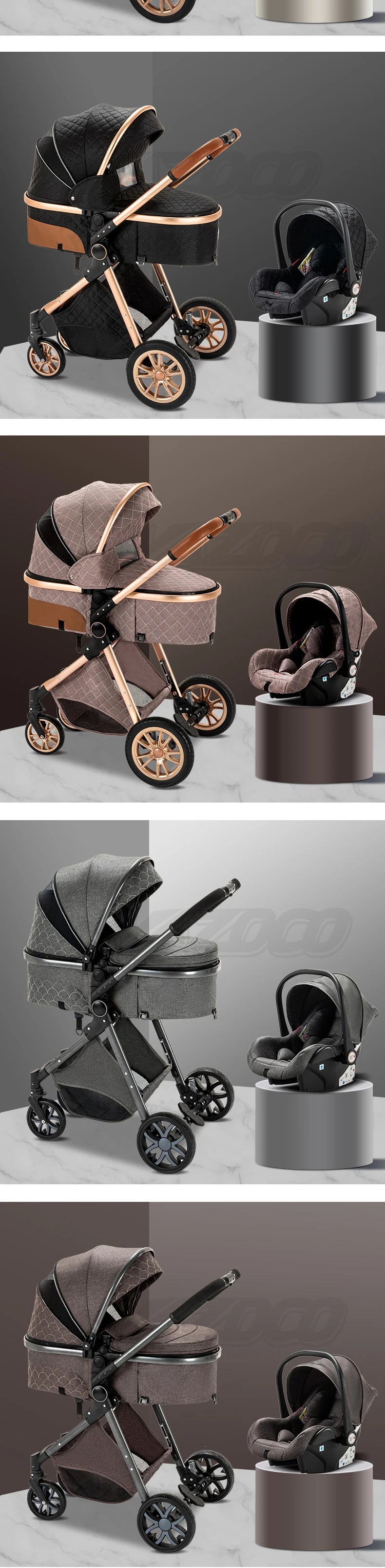 Baby stroller 3 in1,four wheel stroller,2 in 1 baby car,Lightweight strollers,Mutifunction Strollers,baby carriage,Poussette