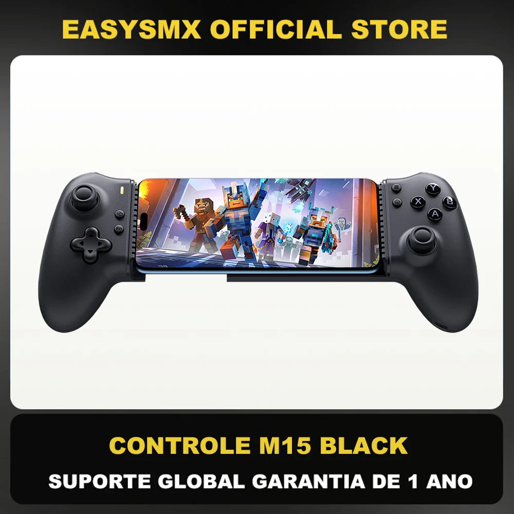 EasySMX M15 Bluetooth Mobile Phone Controller for Android/iPhone/Cloud Gaming/Xbox Game Pass/PS Remote Play/Switch 1/2