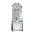 Anajqaqia 162×53cm Full Body Mirror, Curved Standing Mirror, Floor Mirror with Tempered Glass and Aluminum Alloy Frame