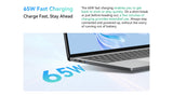 Blackview Laptop Acebook 12, Laptop 16 Inch, 16GB DDR4, 512GB SSD, Windows 11 Pro, Intel Core i5-1030NG7, 57Wh Battery,Notebook