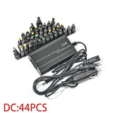 Cargador universal para coche, adaptador de corriente CA/CC, USB, para portátil, ajustable, 120 W, 220 V, 110 V a 12 V, 15 V, 16 V, 18 V, 19 V, 20 V, 22 V y 24 V 