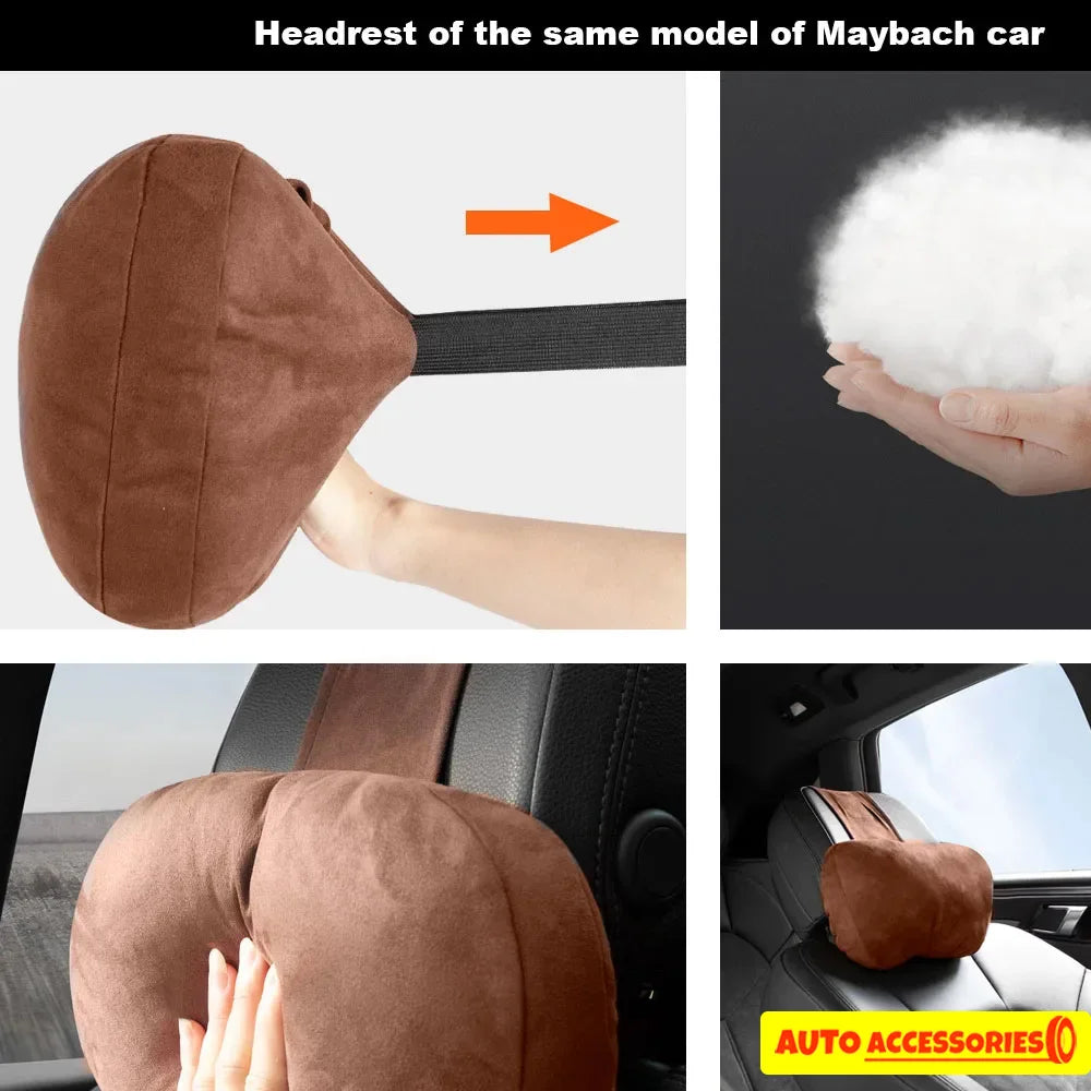 Reposacabezas ajustable con soporte para el cuello, diseño Maybach, Clase S, suave, universal, cojín de descanso, alta calidad 