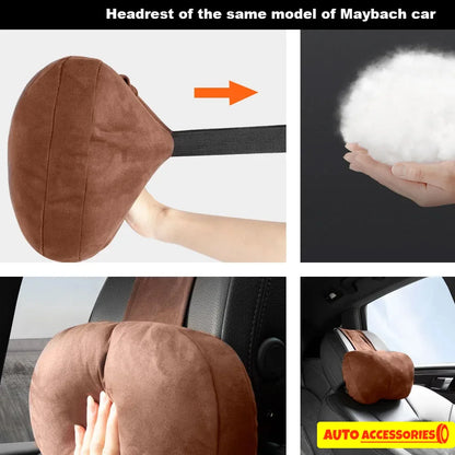 Ajustável Encosto de Cabeça Pescoço Pillow Suporte, Maybach Design, Classe S, Macio, Universal, Almofada Descanso, Alta Qualidade