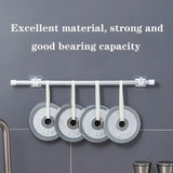 Adjustable Self-Adhesive Shower Curtain Rod Hook, Wall Storage Hooks, Rack Clip, Organizer, Home, Garden, No Drilling, 2pcs, 4pcs 