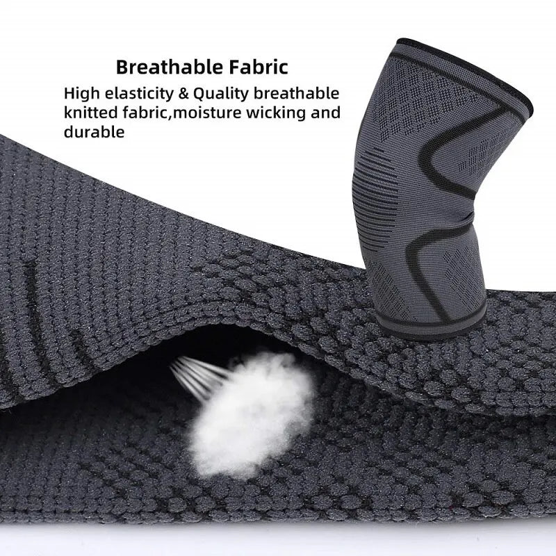 1 Pc Elastic Elbow Support Pad Fitness Gym Nylon Protective Pad Absorb Sweat Sports Safety Basketball Game Arm Sleeve Elbow Pad 