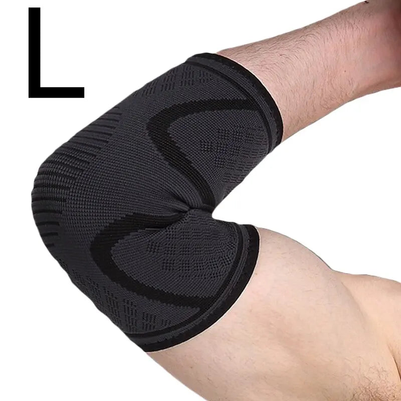 1 Pc Elastic Elbow Support Pad Fitness Gym Nylon Protective Pad Absorb Sweat Sports Safety Basketball Game Arm Sleeve Elbow Pad 
