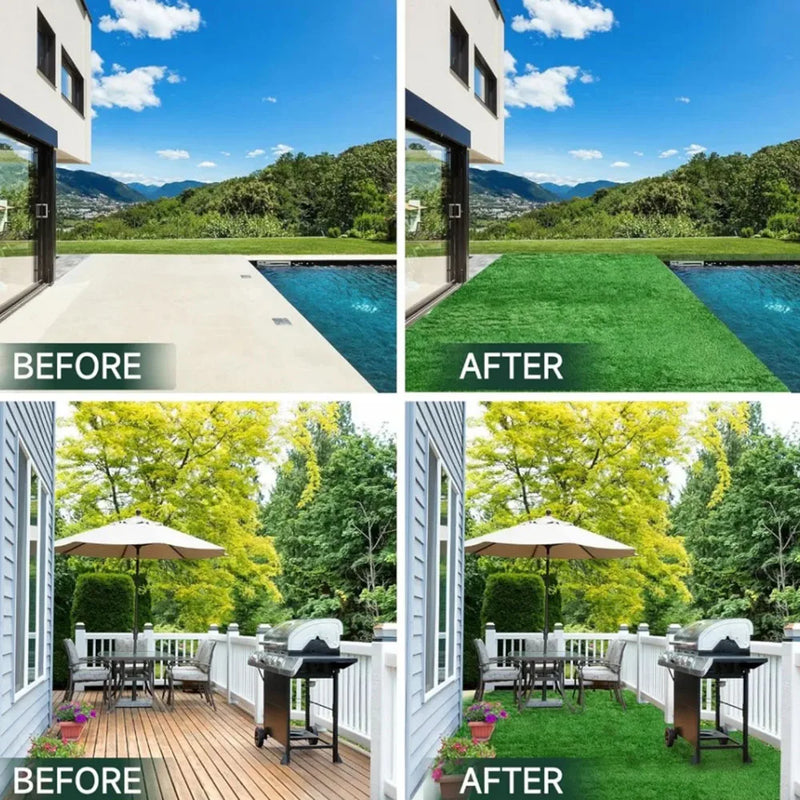 Almofada de grama artificial realista para pet, Tapetes sintéticos grossos, Tapete falso para jardim ao ar livre, pátio, cão de paisagem, 1pc