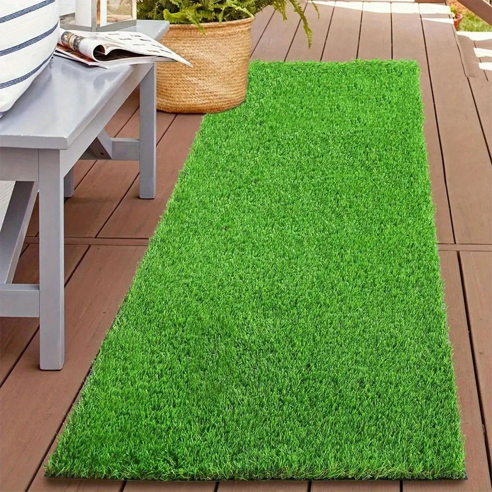 Almofada de grama artificial realista para pet, Tapetes sintéticos grossos, Tapete falso para jardim ao ar livre, pátio, cão de paisagem, 1pc