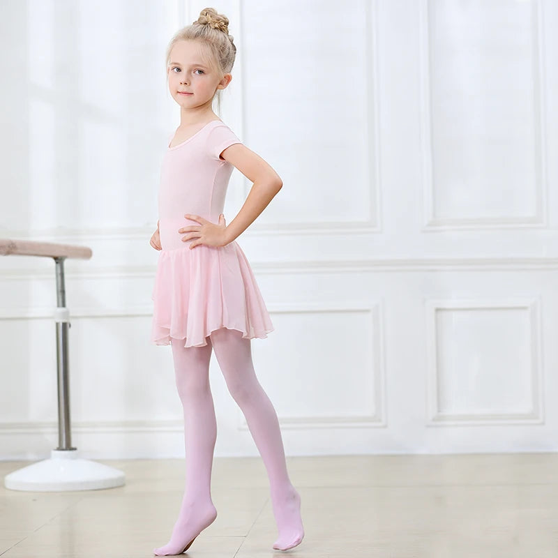 Alta Elasticidade Meia-calça de Dança com Furo para Bebês Meninas, Meias Princesa Ballet, Meias Infantis, Mulheres, Infantes, Estudantes, Primavera, Outono