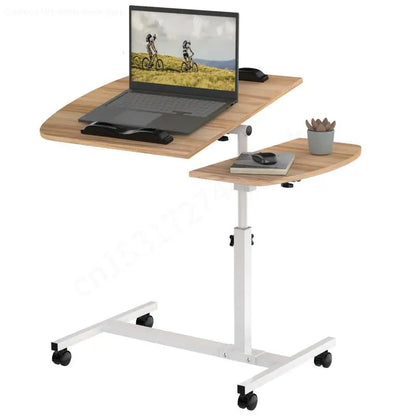 Height Adjustable Notebook Desk, Computer Table, Stand Table with Wheel, Nightstand, Sofa and Bed, Bedroom Furniture, HWC 