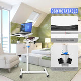 Altura ajustável Notebook Mesa, Mesa do Computador, Stand Table with Wheel, Mesa de cabeceira, Sofá e Cama, Mobília do quarto, HWC