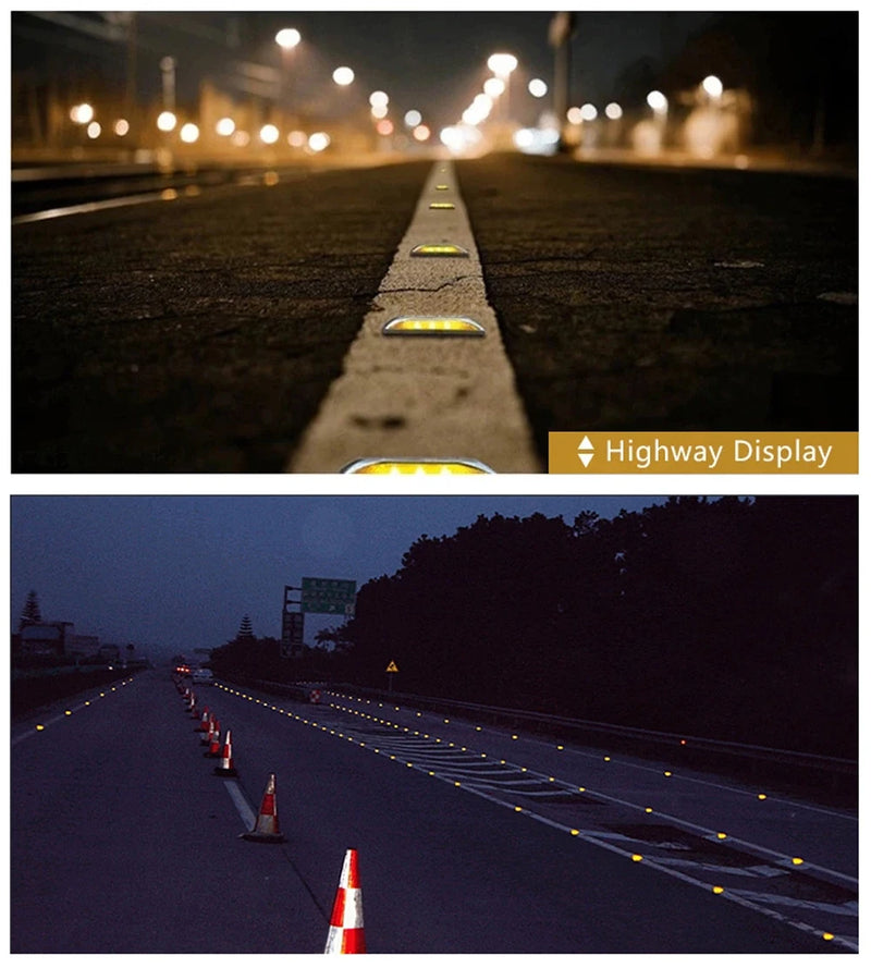 Luz de carretera solar de aluminio reflectante con forma de ojo de gato, cuadrada, de alto brillo, IP68, intermitente o siempre encendida, popular 