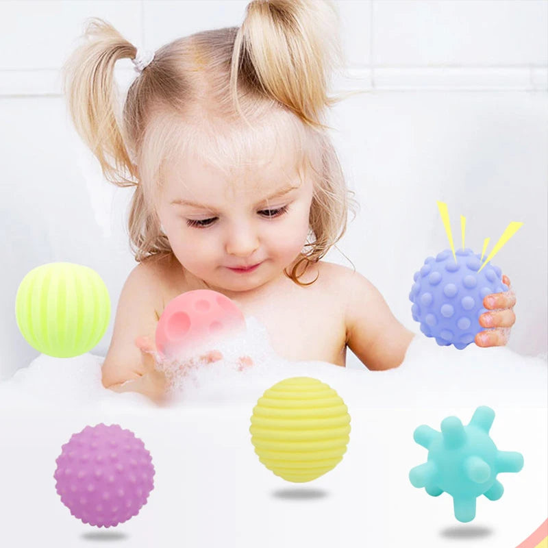 Baby Grip Ball Hair Ring, Infant Toy, Soft Rubber Ball, Gripper Ring, Can Bite 
