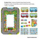 Animal Bus Stop Table Game Toys Children's Early Education Cognitive Transportation Puzzle Parent-child Board Game Toys 