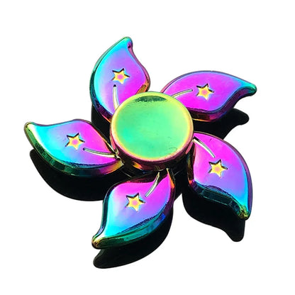 Anti-Anxiety Fidget Toy for Kids Adults Finger Spinner Rainbow Color Metal Alloy 28 Styles Decompression Toy Gifts 