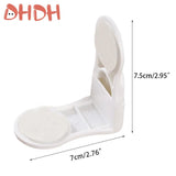Anti-Belinching Hand Cabinet Drawer Locks, fivela de segurança de plástico branco para crianças, segurança do bebê