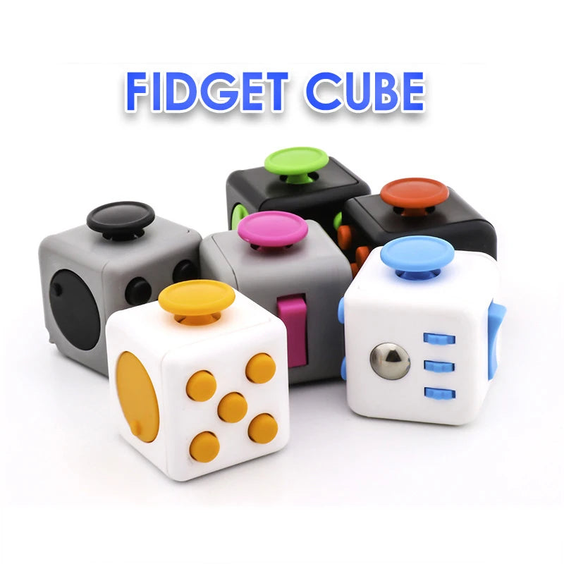 Anti-Irritability Decompression Toy, Hand Pinching, Anxiety Relief, Playable Fingertip Dice, Magic Cube, 6 Sides 