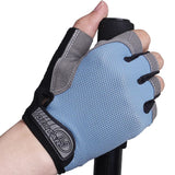 Anti Slip Half Finger Gloves para Homens e Mulheres, Halteres, Respirável, Elástico, Choque, Exercício, Esportes, Ciclismo, Bicicleta