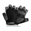Anti Slip Half Finger Gloves for Men and Women, Dumbbells, Breathable, Elastic, Shock, Exercise, Sports, Cycling, Bicycle 